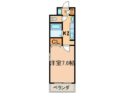 C&Mノリタケ(1K/8階)の間取り写真