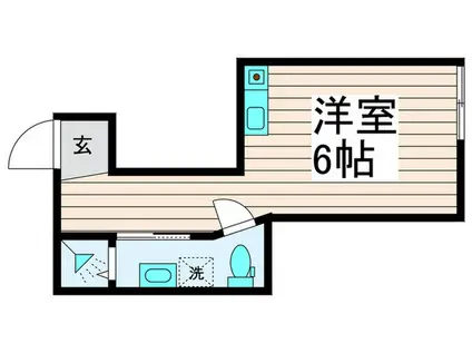 リーフ江北(ワンルーム/1階)の間取り写真