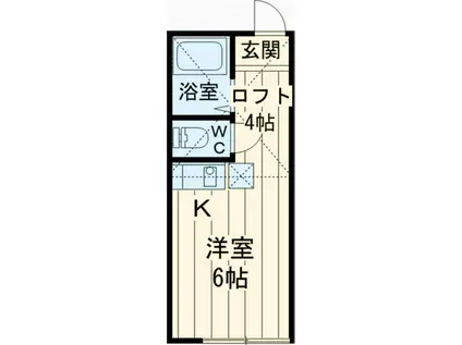 ユナイト田浦マルコ・ルッキネリ(ワンルーム/1階)の間取り写真