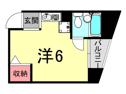 アネックス御影(ワンルーム/3階)の間取り写真