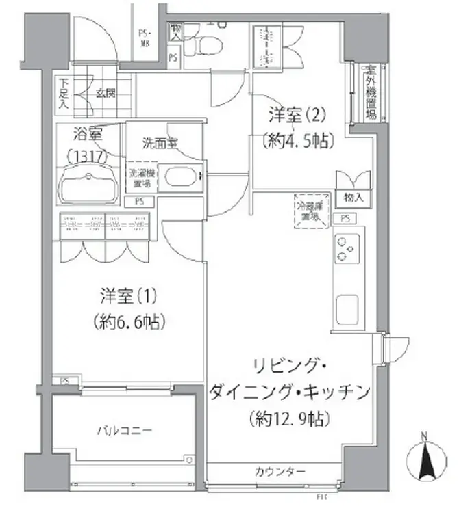 エーデル練馬 3階階 間取り