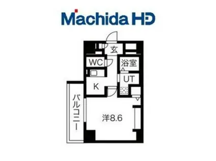 エヌエムキャトフヴァン(1K/2階)の間取り写真