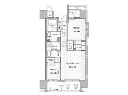 アクタス博多アネックス(1LDK/3階)の間取り写真