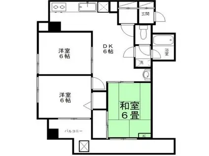 メゾン・ド・レカン(3DK/3階)の間取り写真