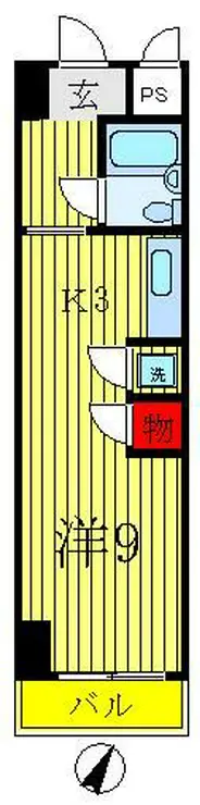 ビラ松涛 3階階 間取り