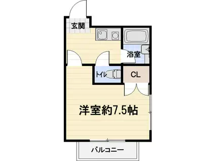 レイクパレスNASUII(1K/1階)の間取り写真