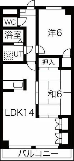 ANNEX PAIR(2LDK/3階)の間取り写真