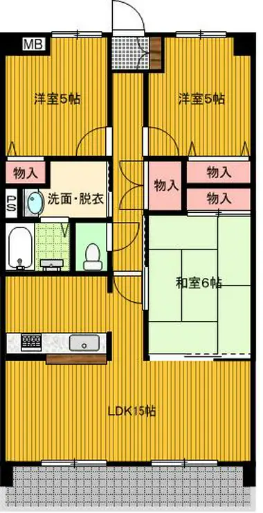 アスティー立川栄町 3階階 間取り