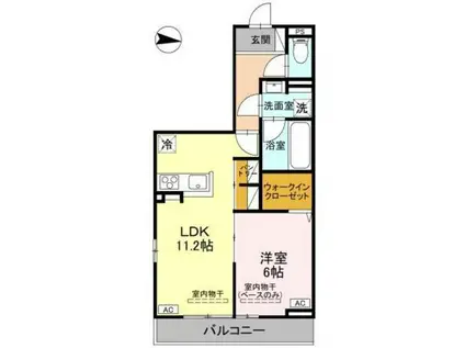 D-GRANDE元町(1LDK/3階)の間取り写真