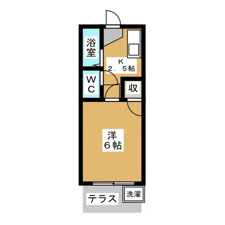 千裕ハイツ 1階階 間取り
