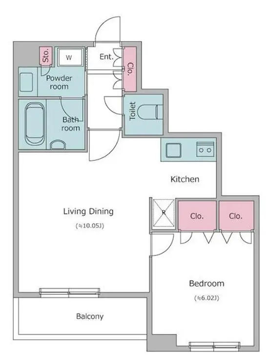 レジディア新川 6階階 間取り