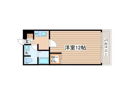 リブリ・北仙台はやま(1K/2階)の間取り写真