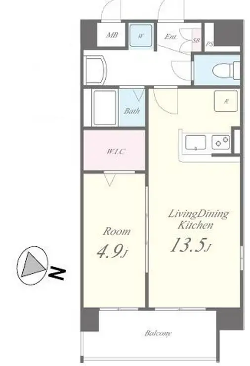 ノースストリート湘南C-X 5階階 間取り