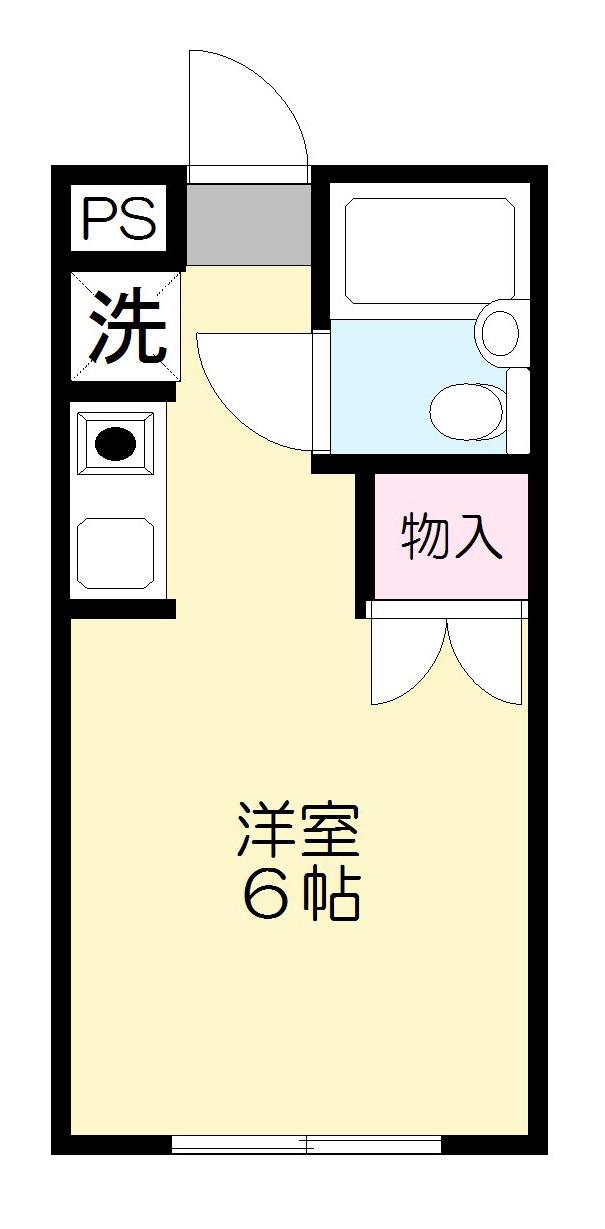 サンライフスカイ(ワンルーム/2階)の間取り写真