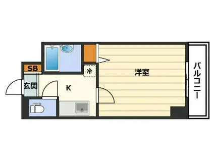 エスリード梅田東(1K/3階)の間取り写真