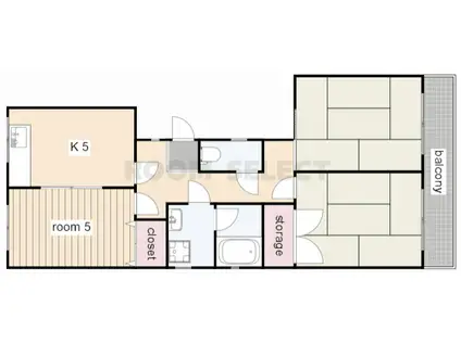 エクセル寿(3K/3階)の間取り写真