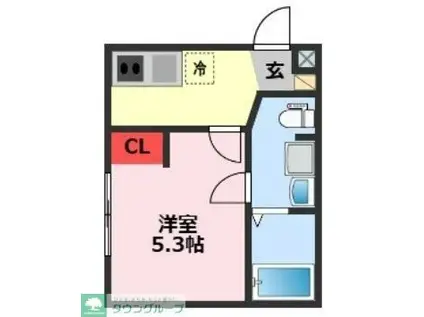 COZY NOOK(1K/3階)の間取り写真