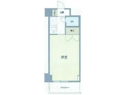 スカイコート生麦(ワンルーム/10階)の間取り写真