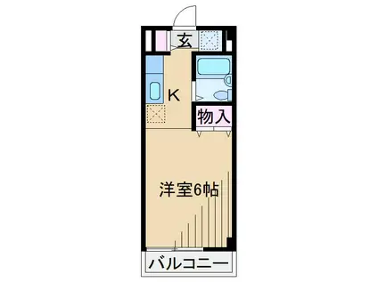 エステートピアいずみ(ワンルーム/3階)の間取り写真