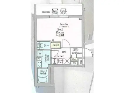 アイル プレミアム西新宿(1K/5階)の間取り写真