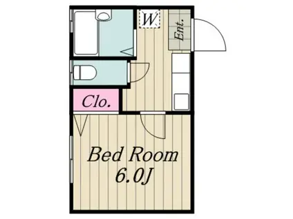 アゼリアANNEX(1K/1階)の間取り写真