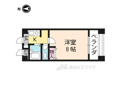 メゾンブランシュ200(1K/2階)の間取り写真