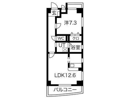 プリミエールJYOJYO(1LDK/2階)の間取り写真