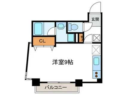 ドルチェヴィータ四条大宮(ワンルーム/8階)の間取り写真