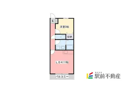 エル・フレックス(1LDK/2階)の間取り写真