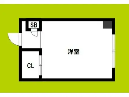 生野ハイツ(ワンルーム/7階)の間取り写真