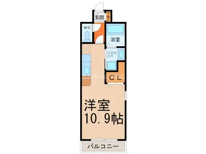 コート新栄(ワンルーム/7階)の間取り写真