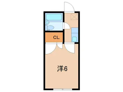 アネックス野田(1K/2階)の間取り写真