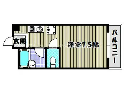 コートブリーゼ(ワンルーム/3階)の間取り写真
