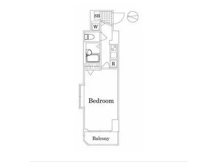 フェニックス武蔵関参番館(1K/2階)の間取り写真