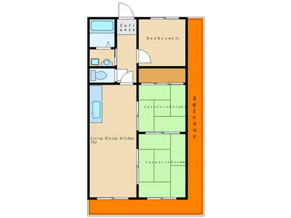 ハイツマコーレ(3LDK/3階)の間取り写真