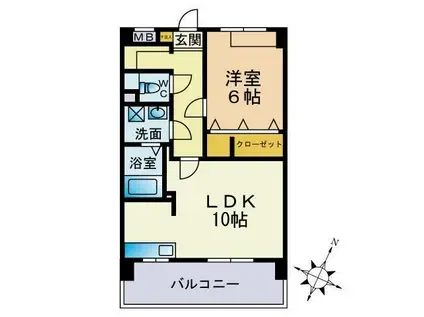 CONFORT-IK(1LDK/4階)の間取り写真