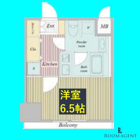 レジディア高岳(1K/2階)の間取り写真