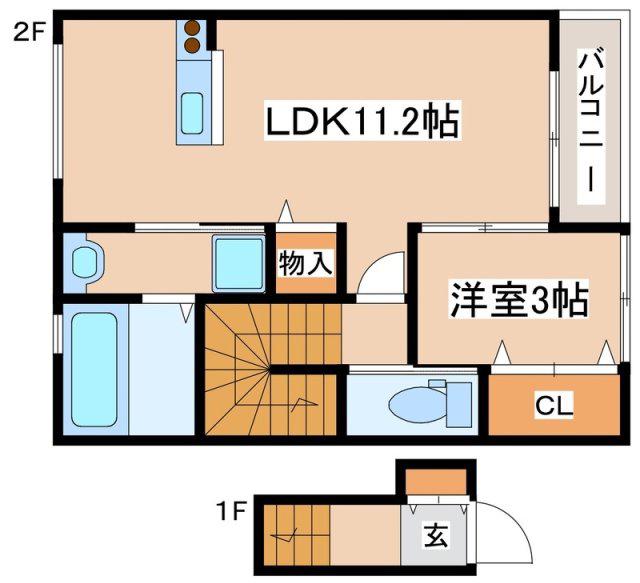 BRISE HIMEJI HIGASHI(1LDK/1階)の間取り写真