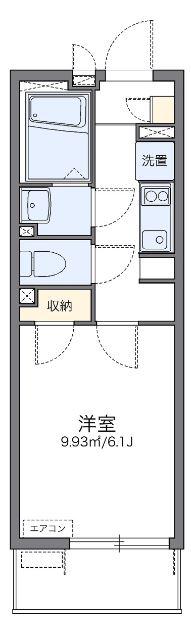 レオネクストクレール長田(1K/3階)の間取り写真