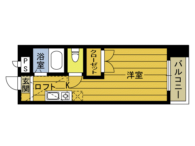 TY BLOCKS(1K/2階)の間取り写真
