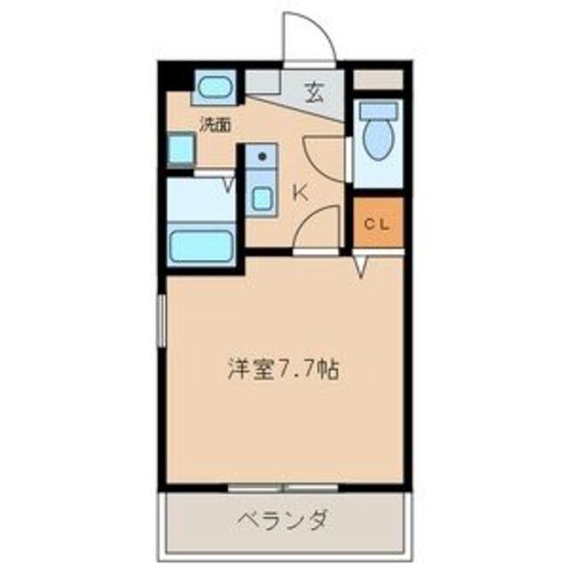グランドール名駅(1K/3階)の間取り写真