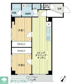 マンション目黒不動前(3DK/3階)の間取り写真