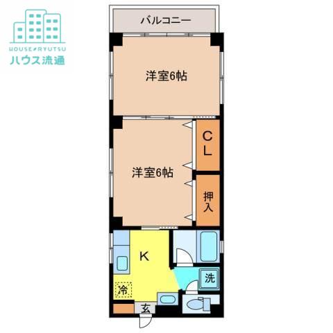 RESIDENCE NAGASAKI(2K/3階)の間取り写真