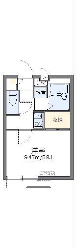 レオパレススター(1K/3階)の間取り写真