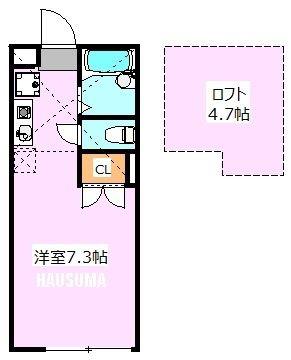 アペックス田端(ワンルーム/2階)の間取り写真