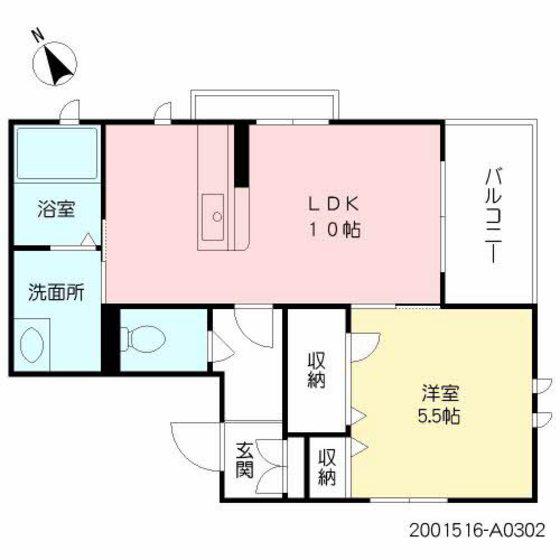シャル ヴィーブル(1LDK/3階)の間取り写真