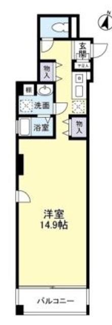 リバーレ九段南(ワンルーム/6階)の間取り写真