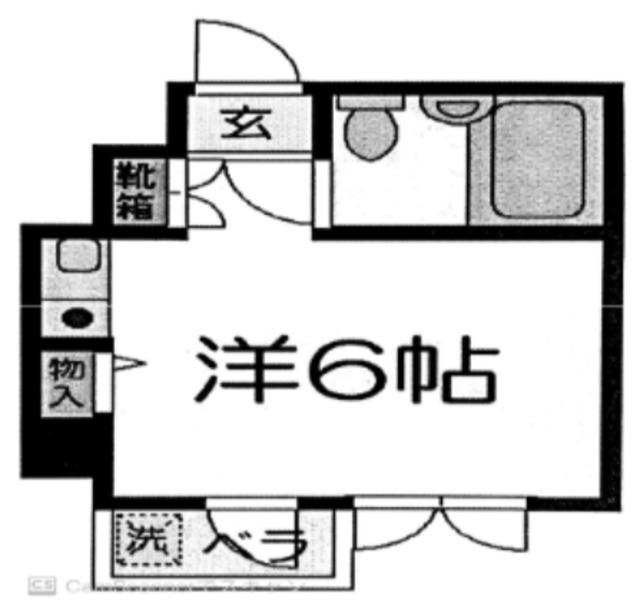 イオボヌール江古田(ワンルーム/3階)の間取り写真