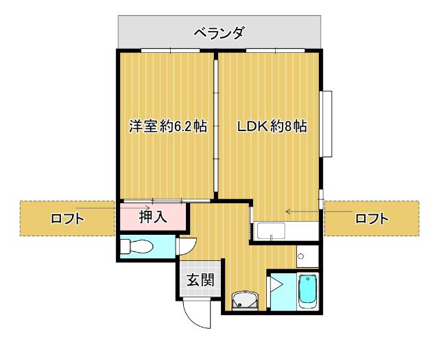 パークフロント21(1LDK/5階)の間取り写真
