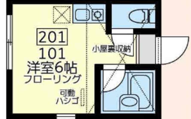 ユナイト桜本ロチェスターの杜(ワンルーム/2階)の間取り写真
